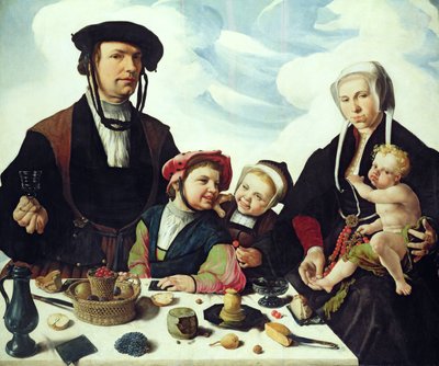 Pieter Jan Foppeszoon e la Sua Famiglia, 1530 da Maerten van Heemskerck